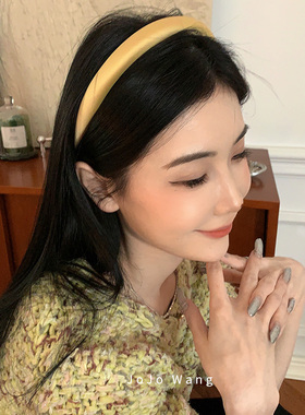 玫瑰同款~黄色系发箍女头箍洗脸简约发卡韩国头箍发饰头饰饰品