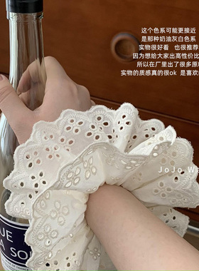 赵露思~原蕾丝棉布发圈头饰发绳