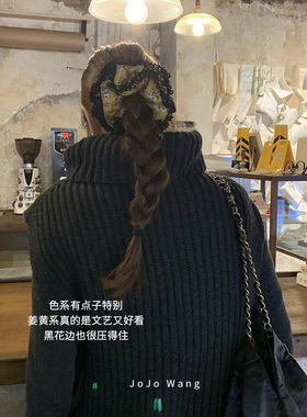 JOJOWANG南韩小碎花~姜黄系发圈
