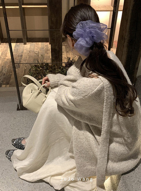 今日星光闪闪~欧根纱气质发圈女