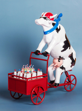 手绘艺术风彩虹新居中秋节礼物