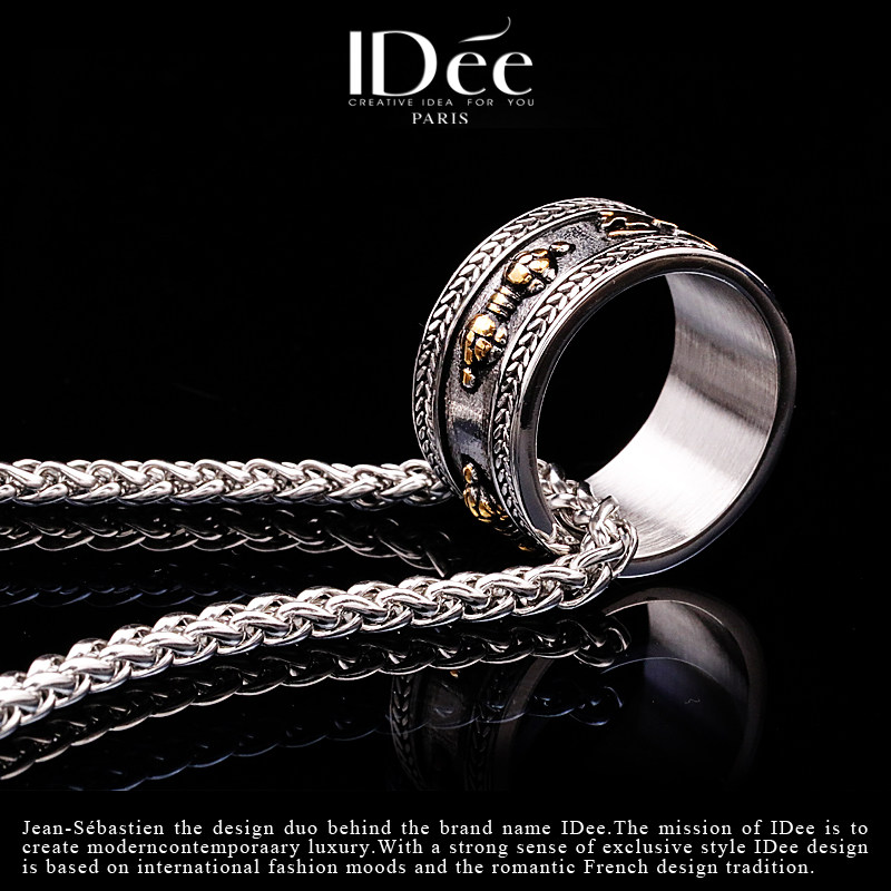 法国idee六字箴言男潮男个性吊坠 idee项坠/吊坠