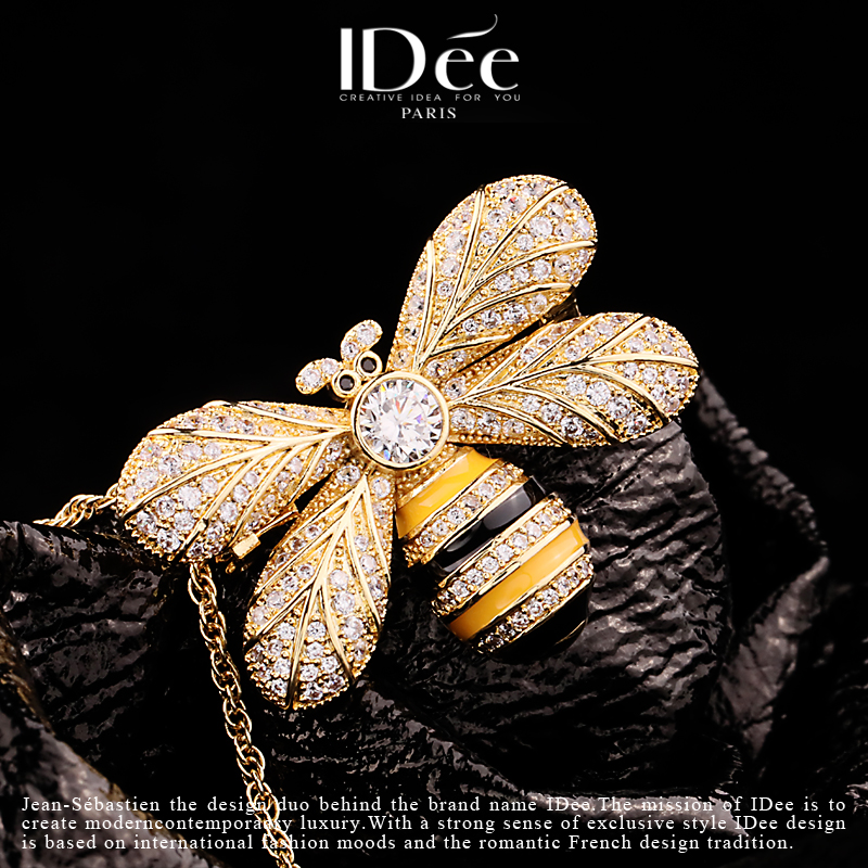 法国idee蜜蜂女时尚潮牌个性潮胸针 idee胸针