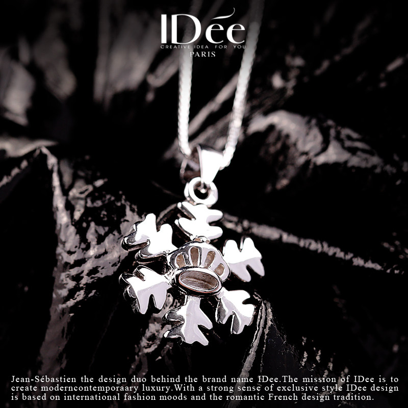 法国idee雪花女轻奢小众设计项链 idee项坠/吊坠