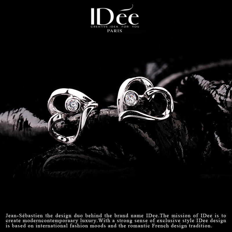 法国idee小女生潮牌纯银耳坠耳钉 idee耳钉