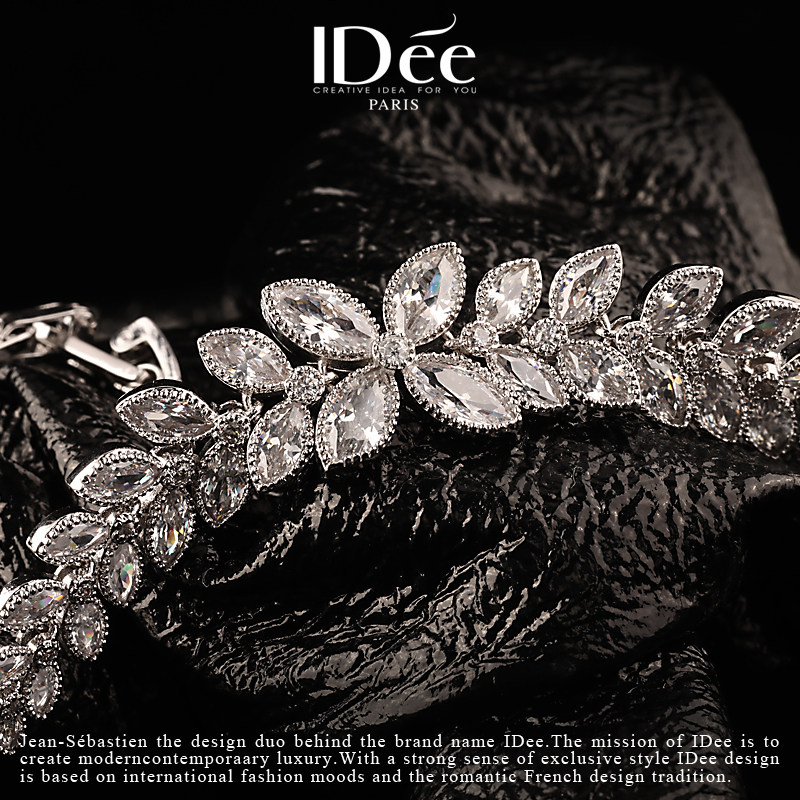 法国idee叶子女潮高级感百搭手链 idee手链