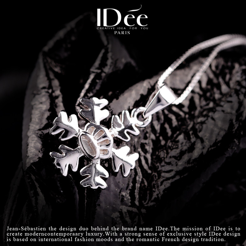 法国idee雪花女轻奢小众设计项链 idee项坠/吊坠