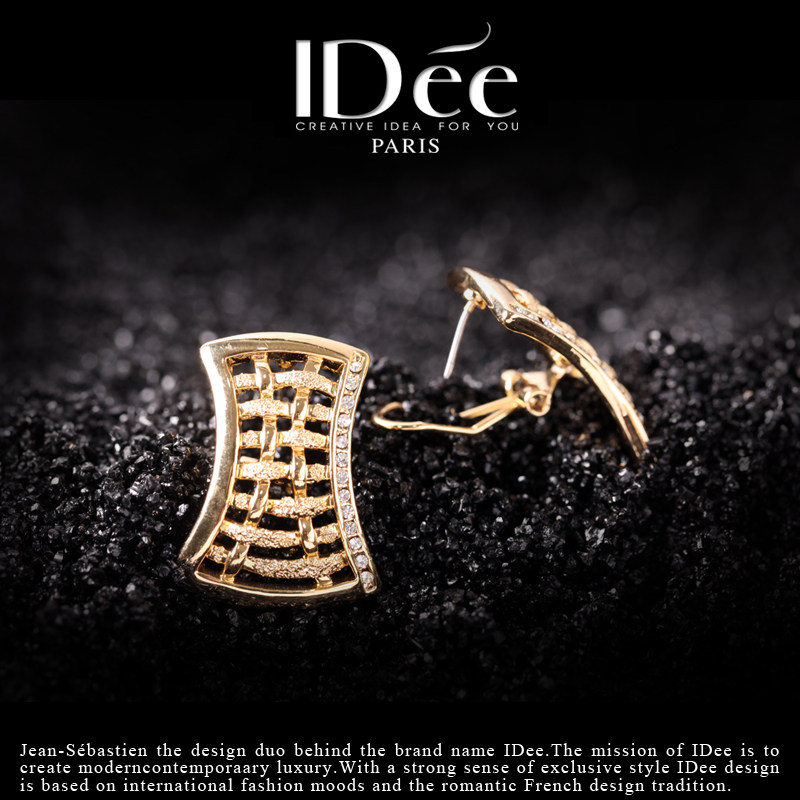 法国idee编织大女长款嘻哈新款耳钉 idee耳钉