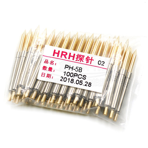 PCB测试针PH-5B尖头仪器探针华荣华CSP一体弹簧顶针4A尖头H九抓梅 - 图2