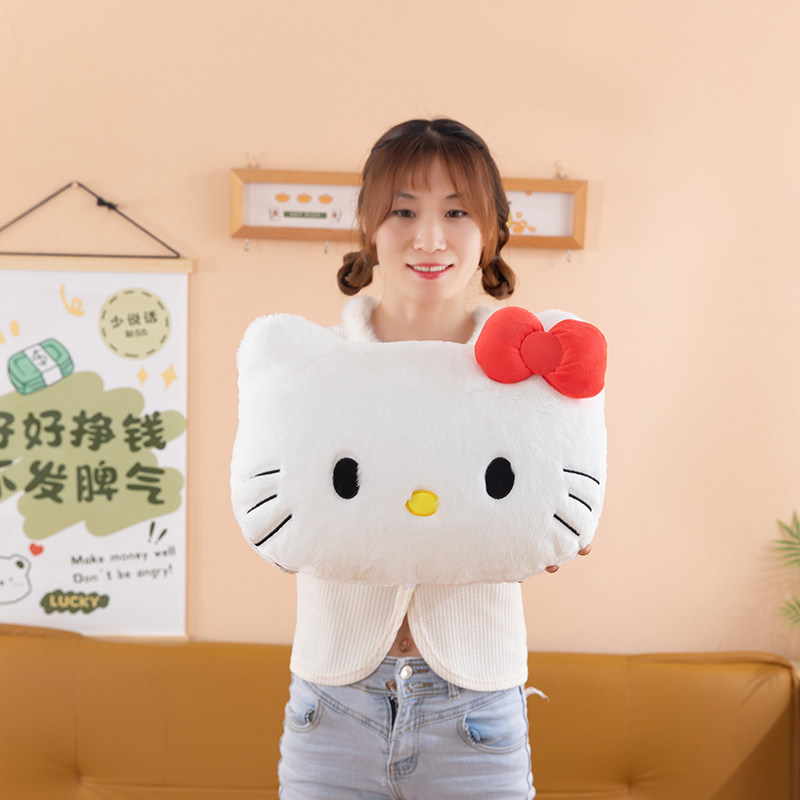 三丽鸥HelloKitty毛绒抱枕可爱卡通靠垫居家装饰生日礼物安抚公仔,淘宝优惠券,粉丝福利购,淘宝优惠卷