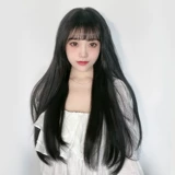 Ai fei [Светлая и светлая любовь] Три -куча парики женские длинные волосы, прямые волосы пушистые безволосые волосы, без следов, посылающая волосы