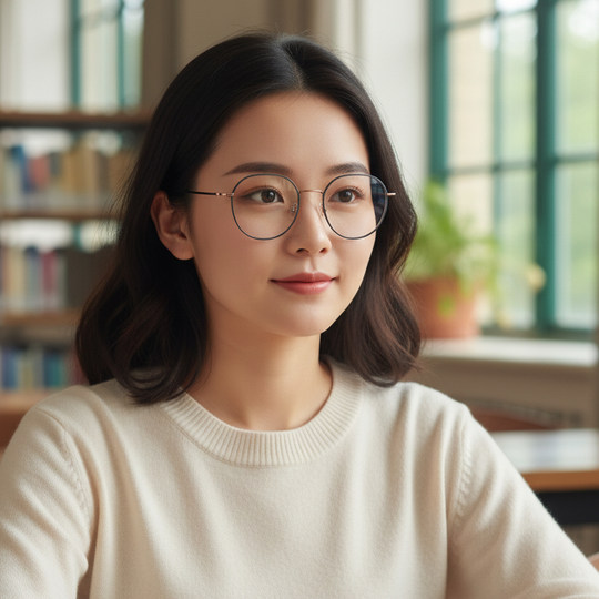 Montura de gafas miopes de temperamento ultraligero de titanio puro informal