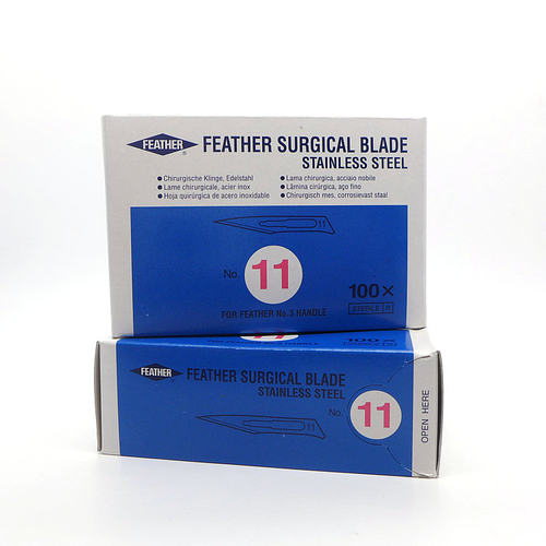 日本进口FEATHER羽毛牌10号11号12号23号独立无菌刀片手机维修刀 - 图2