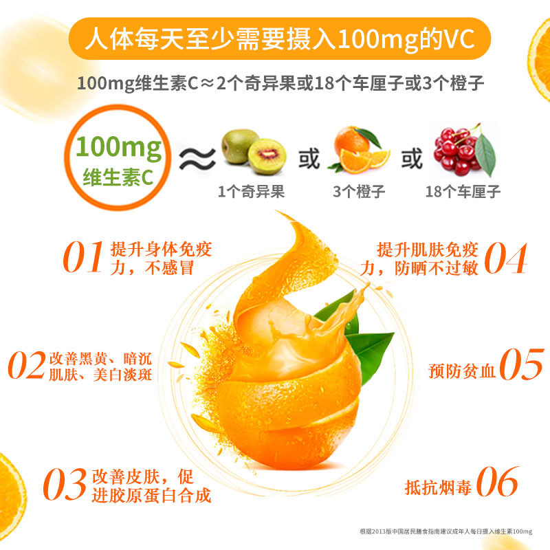 维生素c泡腾泡片饮料复合泡腾片 施罗德维生素/复合维生素