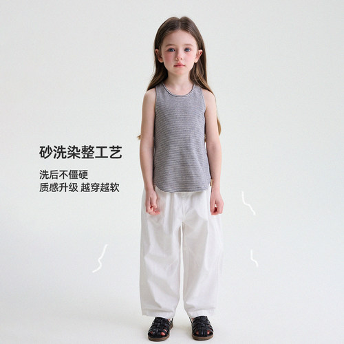 允儿妈女童夏季新款莱赛尔防蚊裤亲子装儿童时尚休闲裤薄款长裤潮 - 图3