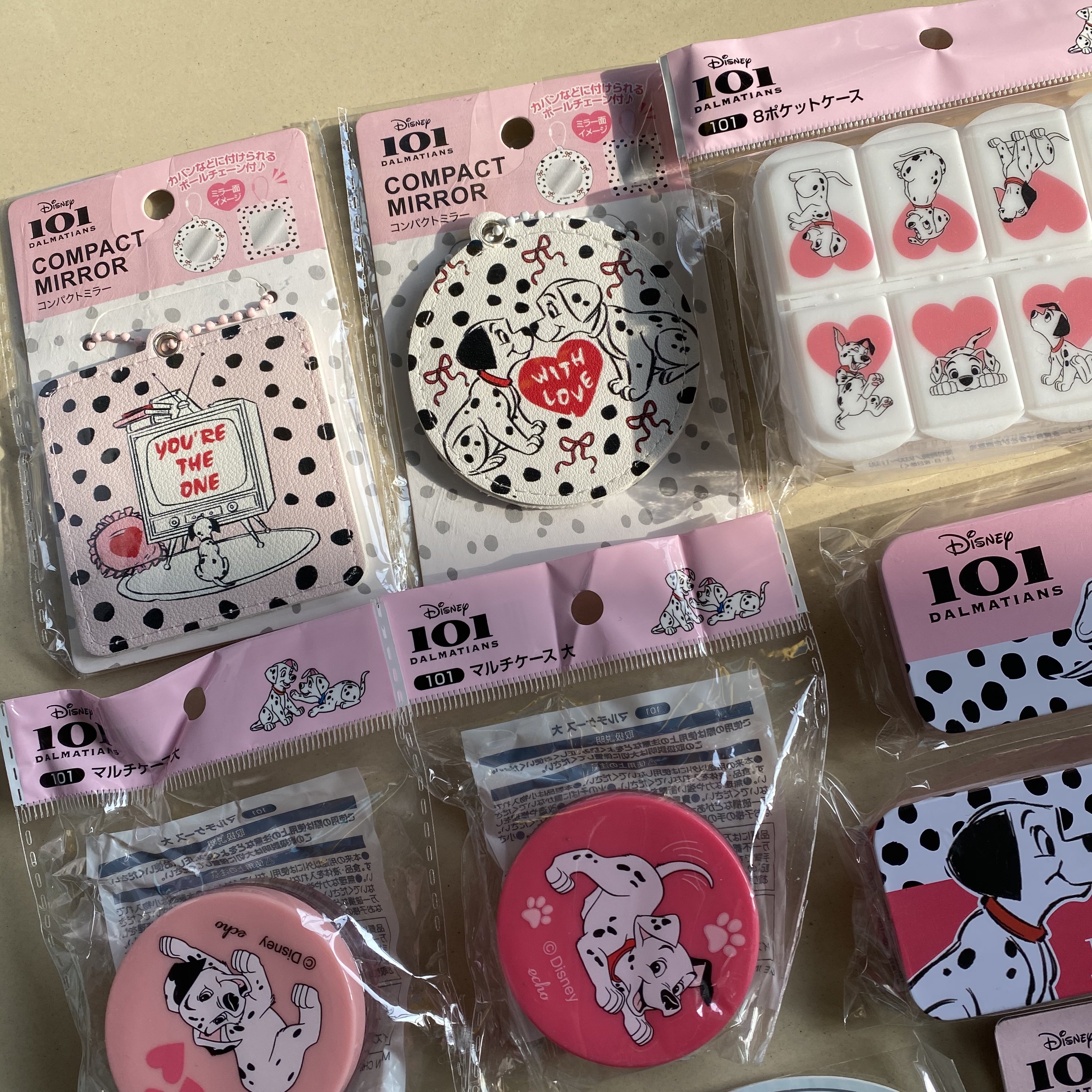 208现货日本101忠狗斑点狗限定贴纸小铁盒树脂杯垫无痕夹收纳盒,淘宝优惠券,粉丝福利购,淘宝优惠卷