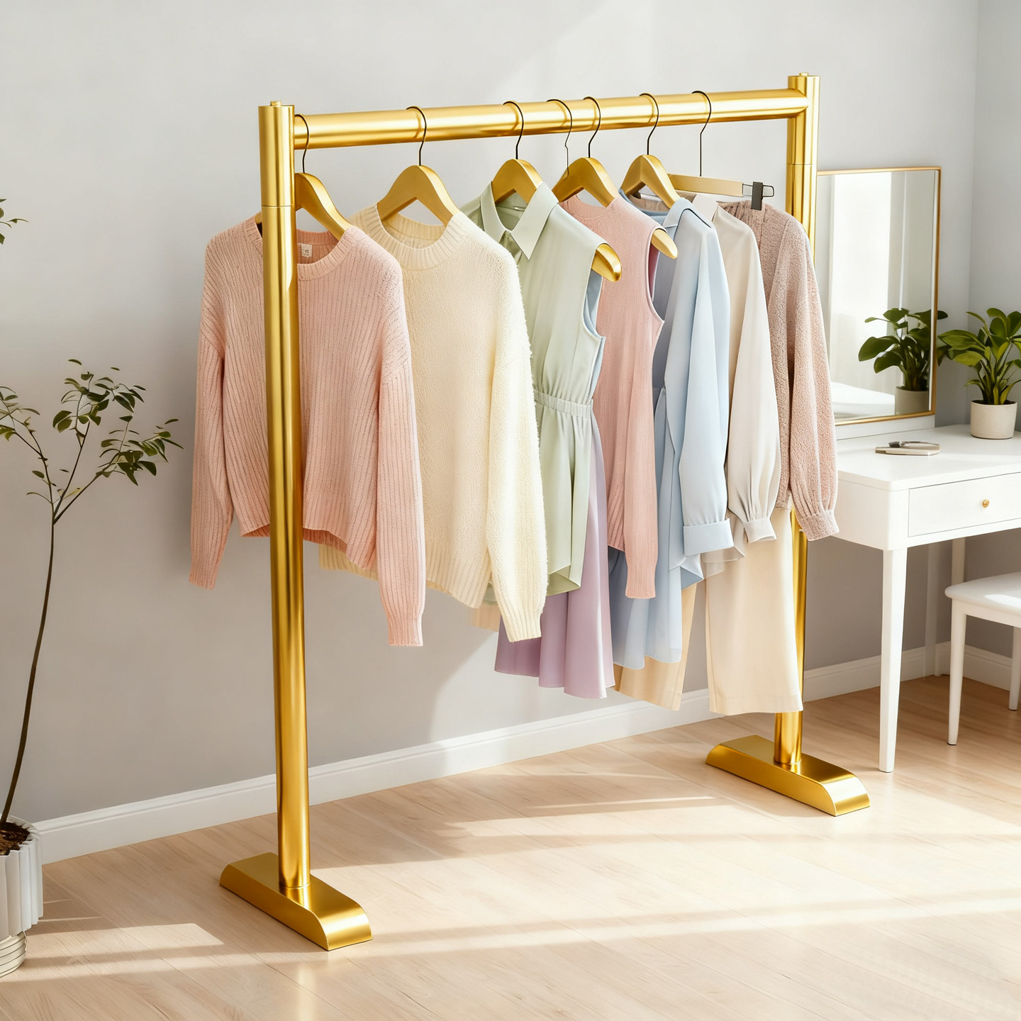 晾衣架落地式极窄边折叠家用置地式衣架卧室小简易单杆挂衣服杆子,淘宝优惠券,粉丝福利购,淘宝优惠卷