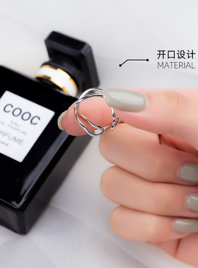 双层开口指环金美澳银