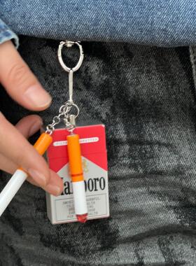 原创cleanfit随身便携烟灰缸腰间配饰ins街头香烟钥匙扣包包挂件
