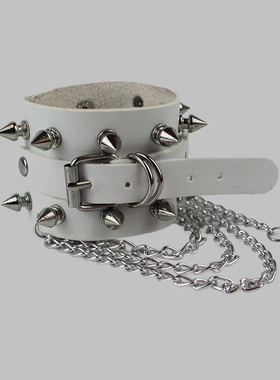 暗黑朋克哥特铆钉手链原宿辣妹摇滚蹦迪土酷链条手环个性手镯潮女