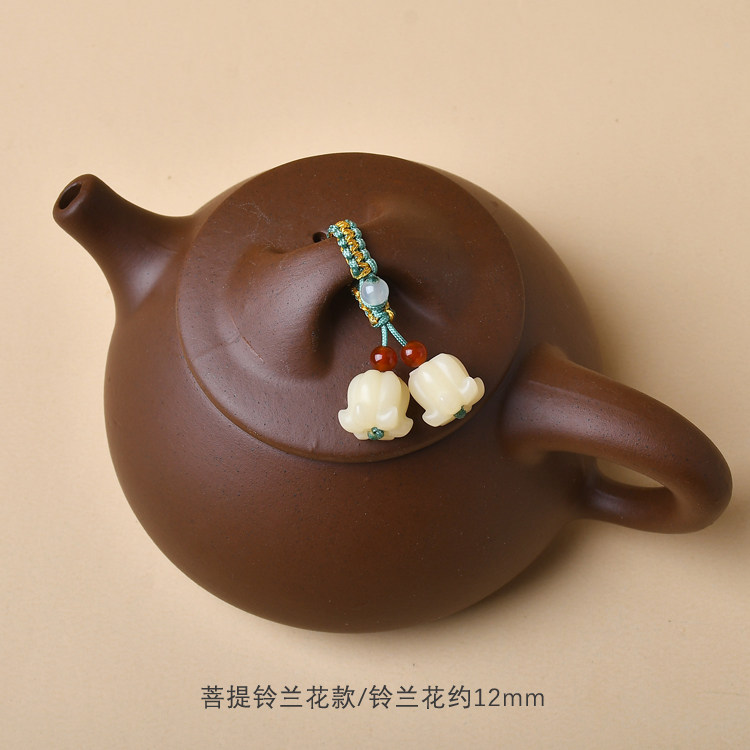 个性古风石瓢壶盖绳紫砂壶陶瓷茶壶盖配饰挂件小提溜玉石中式高档,淘宝优惠券,粉丝福利购,淘宝优惠卷