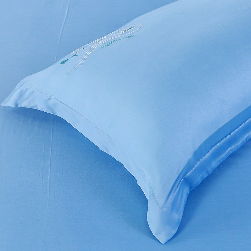 富安娜50支天丝四件套床上冰丝被罩 富安娜床品套件/四件套/多件套