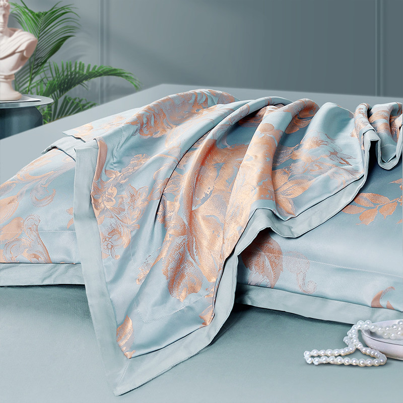 富安娜家纺提花四件套轻奢纯棉床单 富安娜床品套件/四件套/多件套