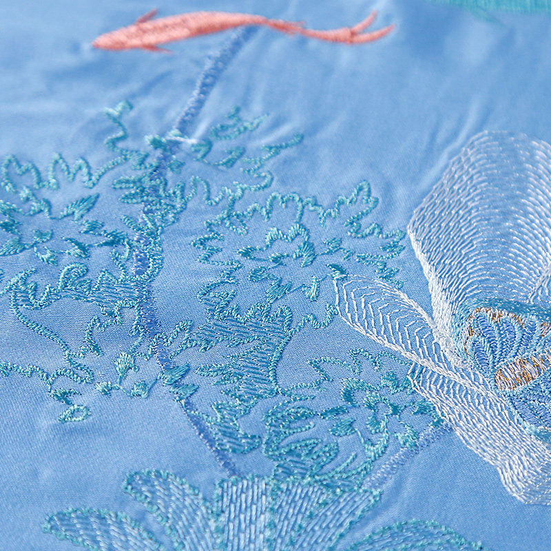 富安娜50支天丝四件套床上冰丝被罩 富安娜床品套件/四件套/多件套