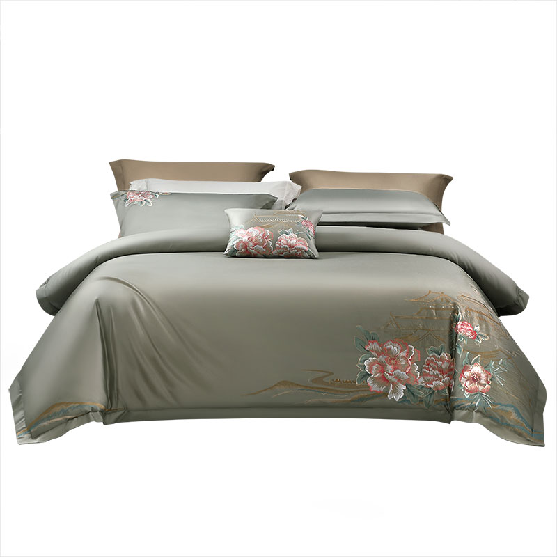 富安娜国风四件套纯棉100支床单 富安娜床品套件/四件套/多件套