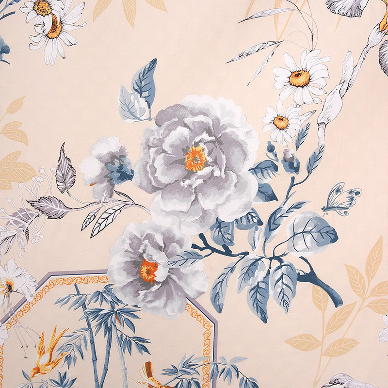 富安娜床单四件套全棉纯棉被套被子 富安娜床品套件/四件套/多件套