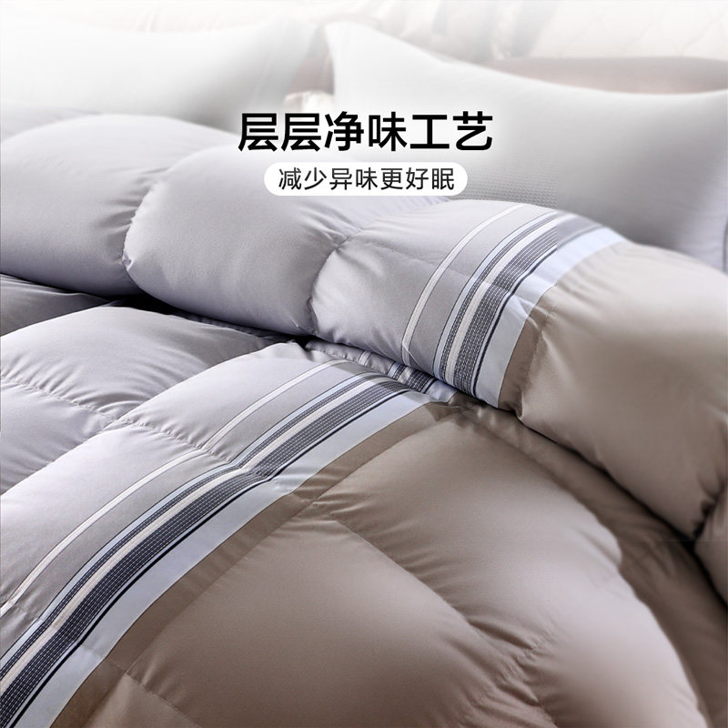 富安娜95白鹅绒被芯冬季保暖厚被春秋被褥单双人床上用品羽绒被子,淘宝优惠券,粉丝福利购,淘宝优惠卷