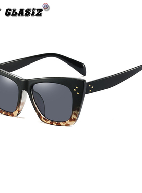 彩虹框女士猫眼防紫外线太阳镜