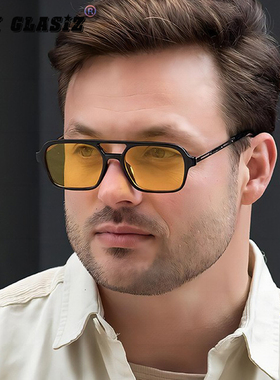 防紫外线方形框男女太阳镜墨镜