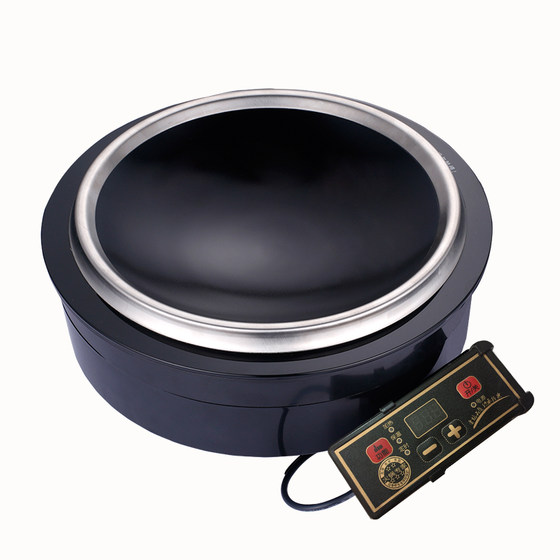Hot pot induction cooker round embedded concave commercial hotel wire-controlled hot pot pot chicken induction cooker 3000W