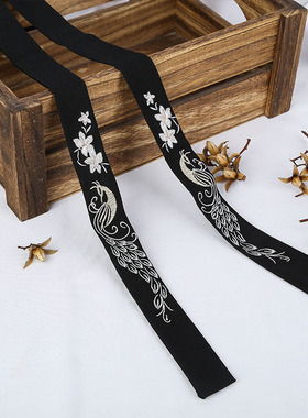 刺绣汉服发带陌上花雪纺