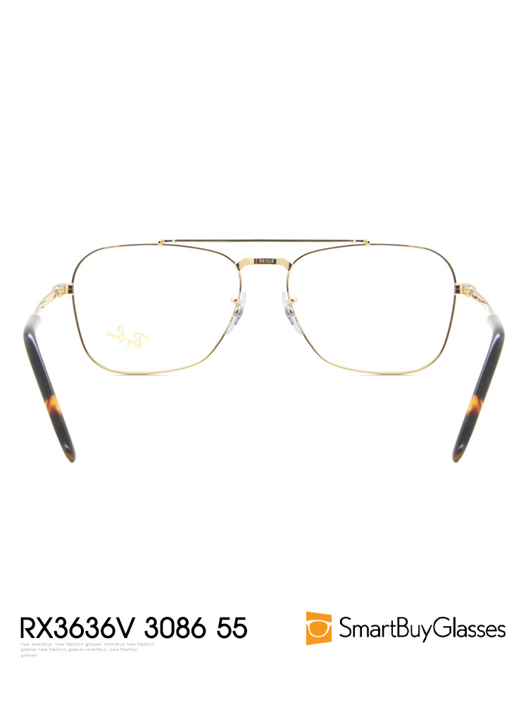 ray-ban时尚舒适金丝边双梁眼镜架 SmartBuy海外眼镜架