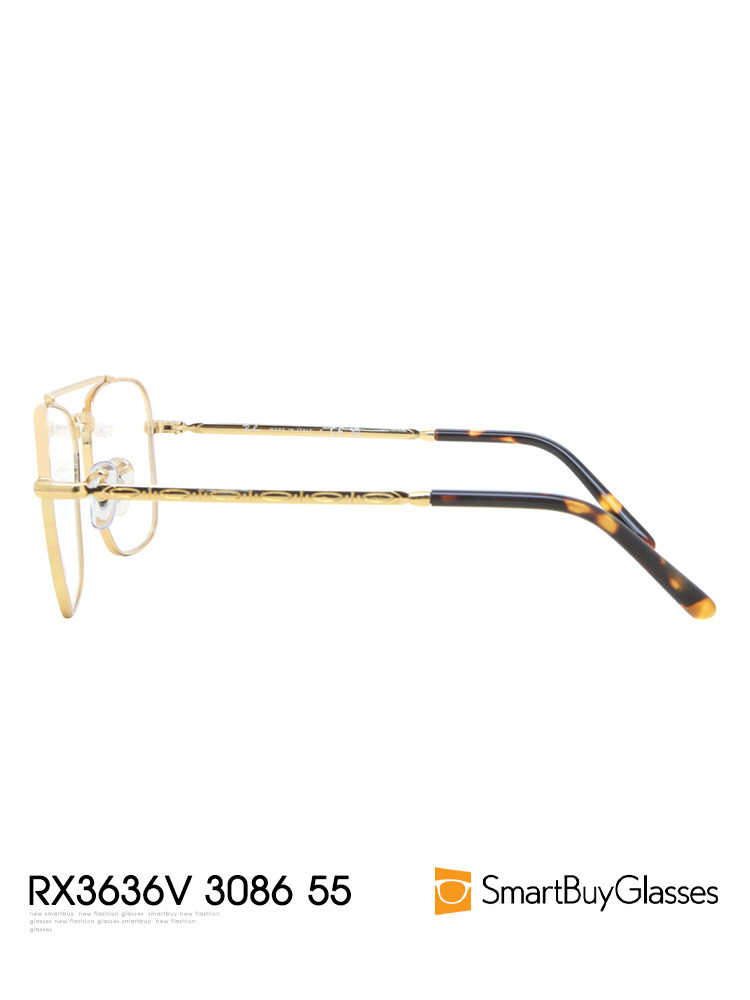 ray-ban时尚舒适金丝边双梁眼镜架 SmartBuy海外眼镜架