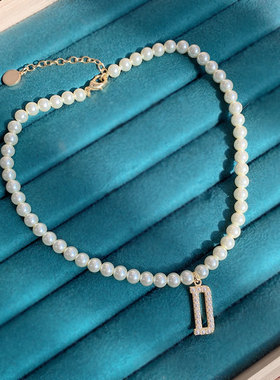 字母d珍珠高级珍珠项链026年新款