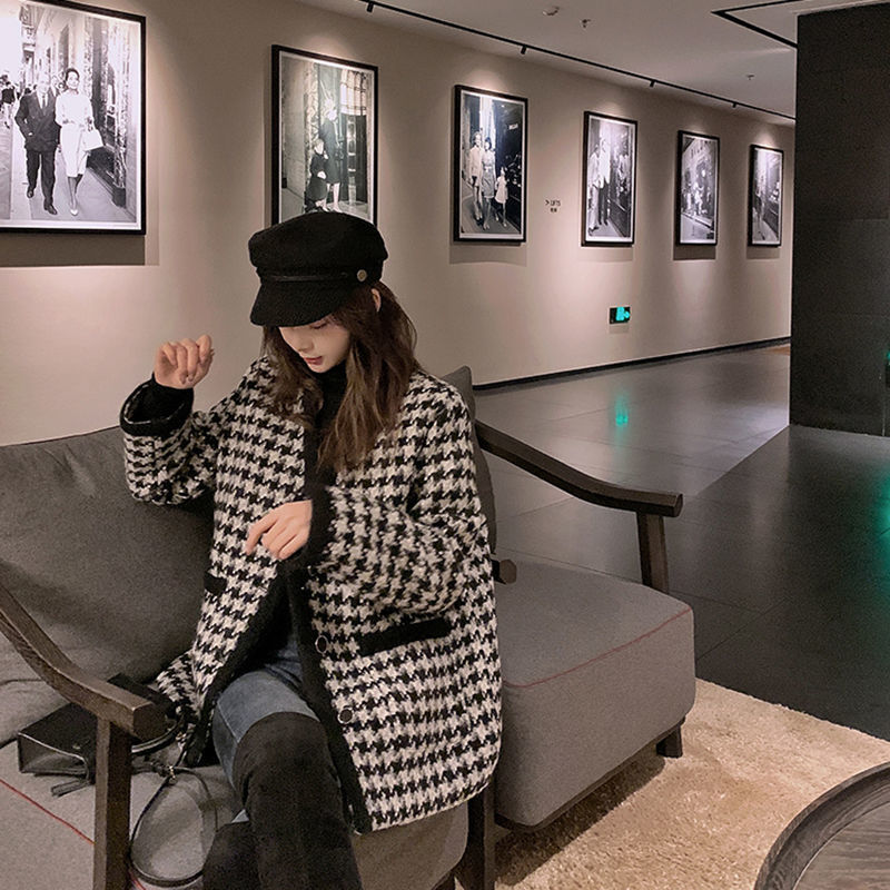 2022秋冬新款韩版宽松百搭加厚毛呢小个子大衣_爱追随服装城_女装_女士精品-第5张图片-提都小院