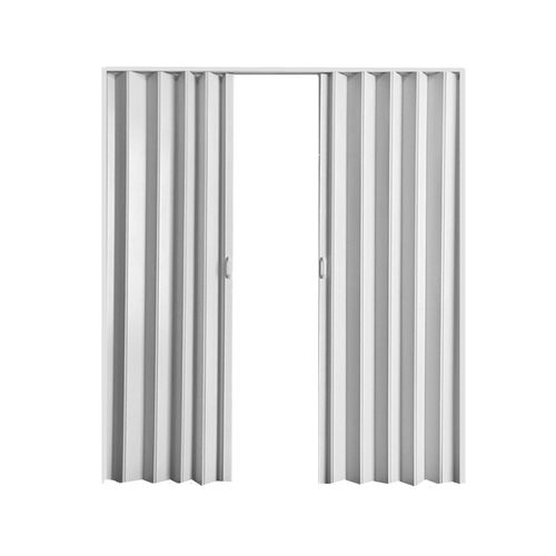 pvc 折叠门吊轨式阳台隔断门室内厨房卫生间洗澡间推拉隐形商铺门 - 图3