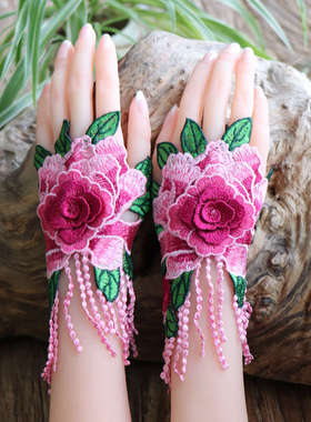 云南民族风镂空流苏手链