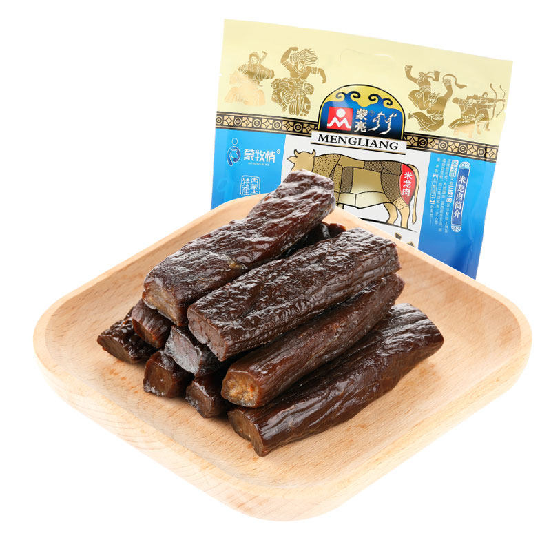 蒙亮内蒙古特产休闲风干手撕牛肉干 蒙亮牛肉类