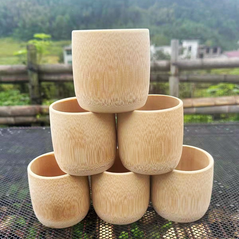 碳化竹杯竹茶杯竹制个人品茗杯日式个人茶杯自然材质水杯,淘宝优惠券,粉丝福利购,淘宝优惠卷
