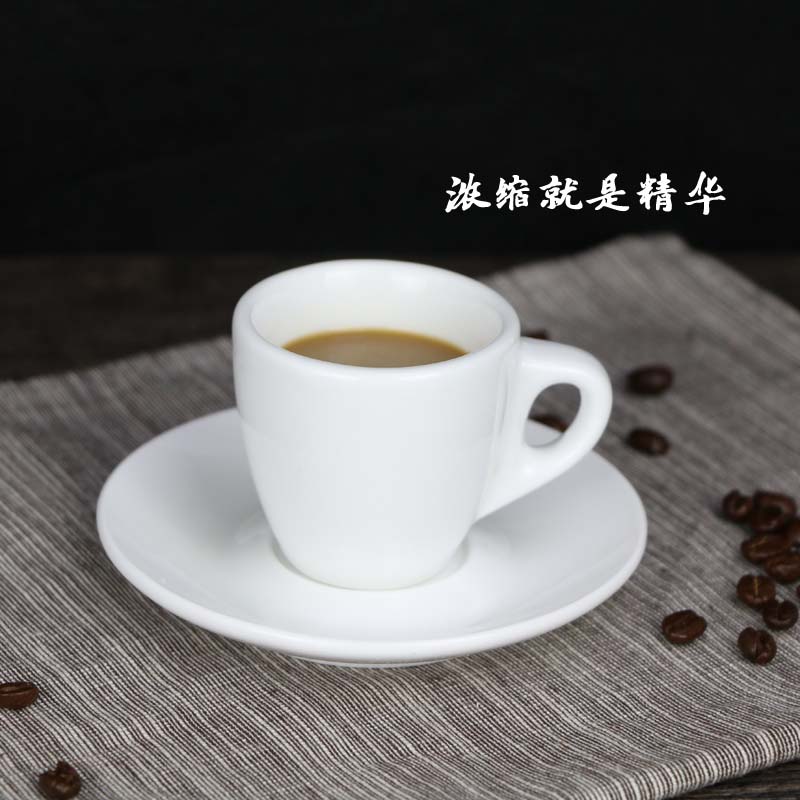 加厚陶瓷espresso意式浓缩咖啡杯定制logo专业比赛杯子花茶具定做