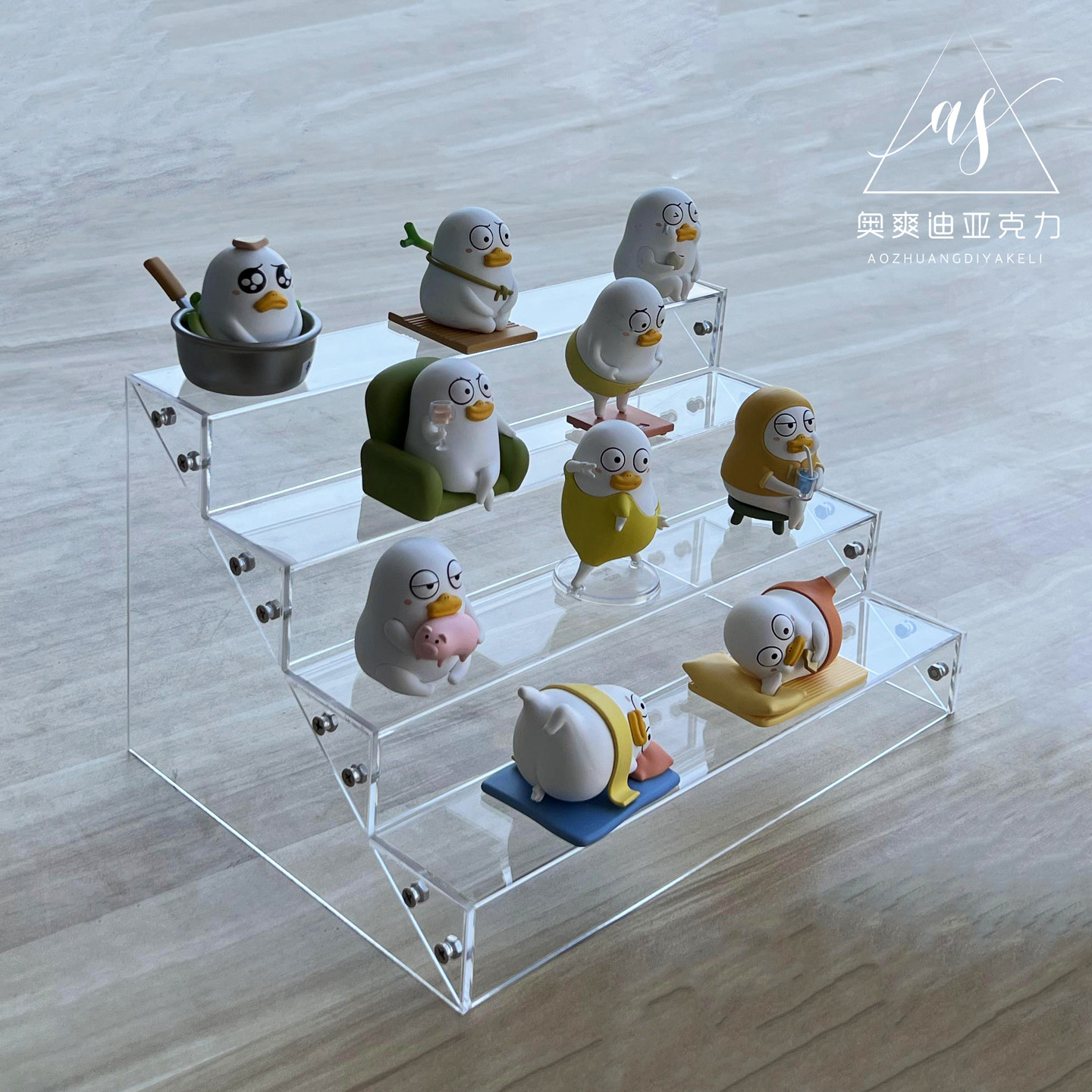 亚克力透明直播展示架化妆品阶梯模型玩具展台首饰珠宝手办底座,淘宝优惠券,粉丝福利购,淘宝优惠卷