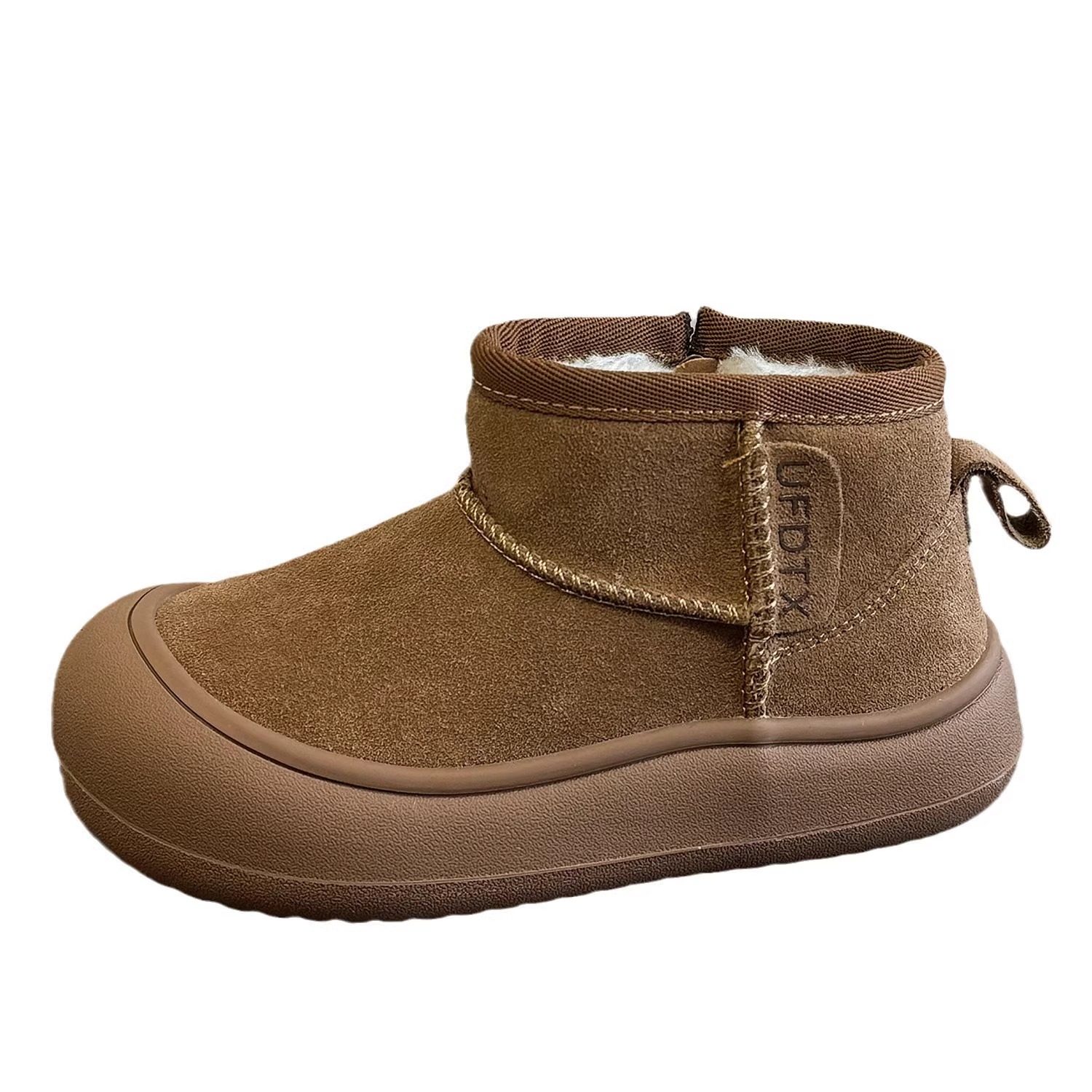 皮毛一体儿童雪地靴女童棉鞋宝宝加绒靴子雪地棉男童短靴防滑保暖,淘宝优惠券,粉丝福利购,淘宝优惠卷