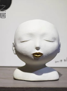 北欧客厅树脂插花器花瓶装饰品