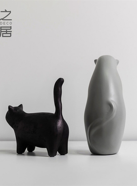 傲娇客厅动物树脂可爱