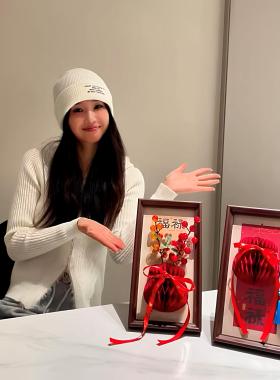 把好运框起来蜂窝装饰相框2026马年春节过年装扮客厅玄关摆件布置