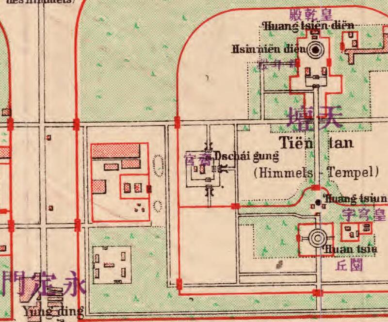 【舆图】德绘1907年北京及附近地图电子版老北京素材高清图片jpg - 图1